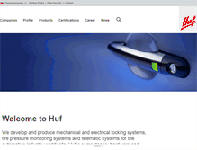 Tablet Screenshot of huf-group.com